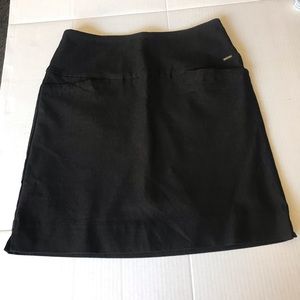 S.C & CO BLACK DRESSY COMFORTABLE DOUBLE WRAPAROUND SKORT| MINI | WOMEN SIZE 6